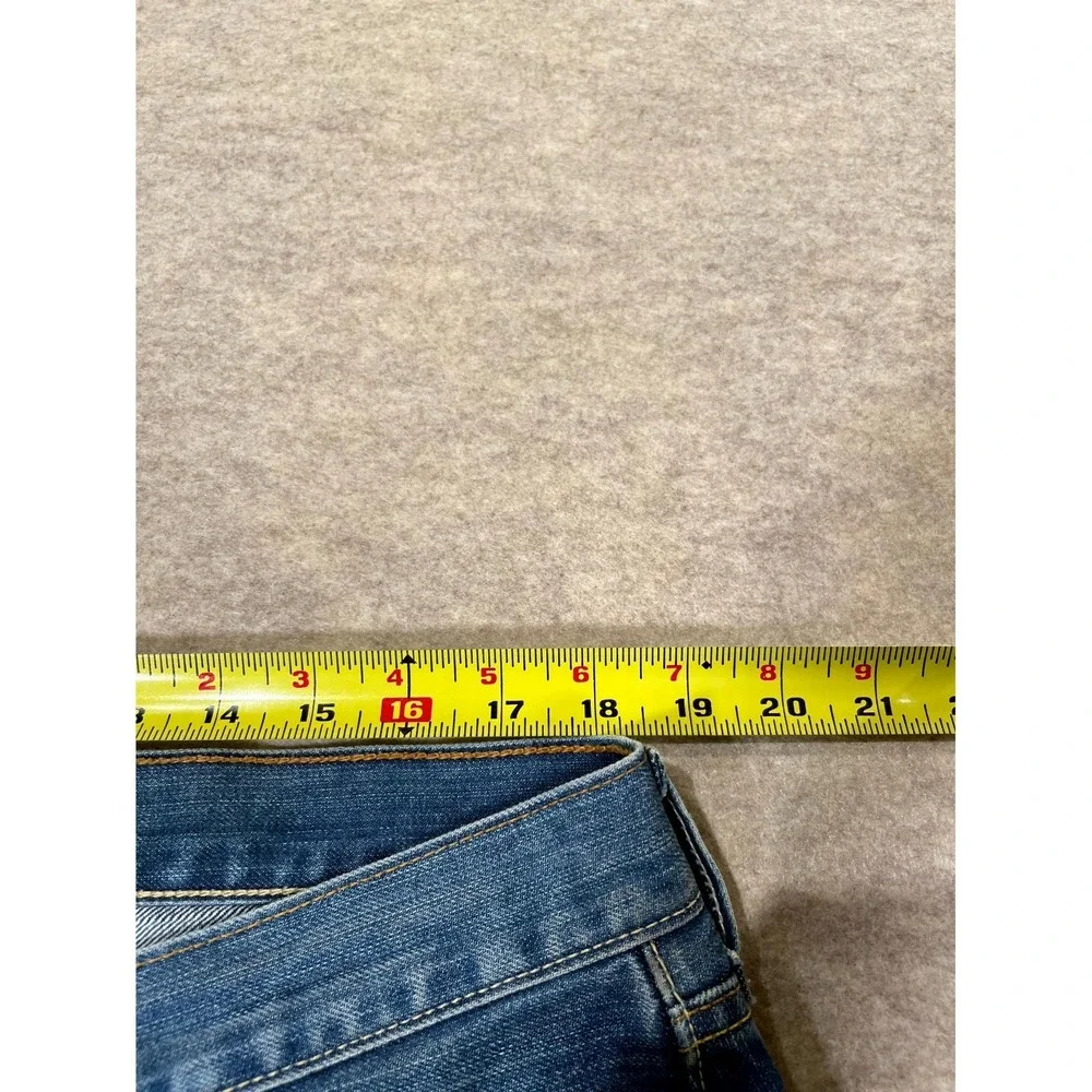 Levis‎ 501 Straight Leg Jeans Mens 38x34 Blue Whiskering Denim Cotton Button Fly